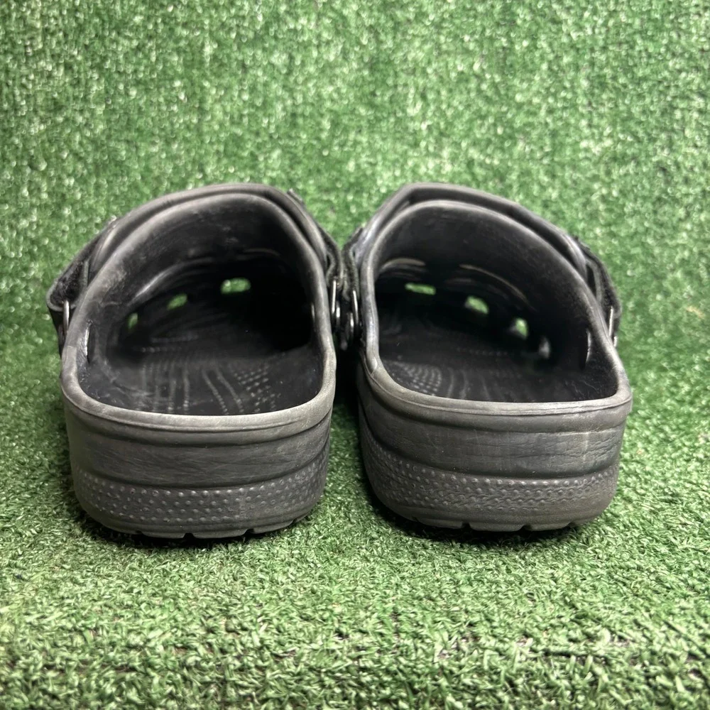 Crocs Yukon Vista II Clog Adjustable Strap Comfort Outdoor Mule Black Mens 12